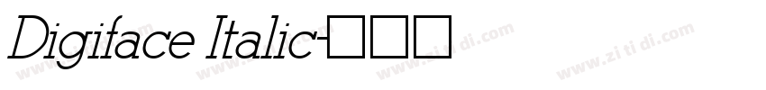 Digiface Italic字体转换